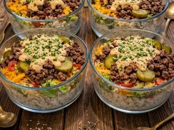 Big Mac Cheeseburger Protein Bowl