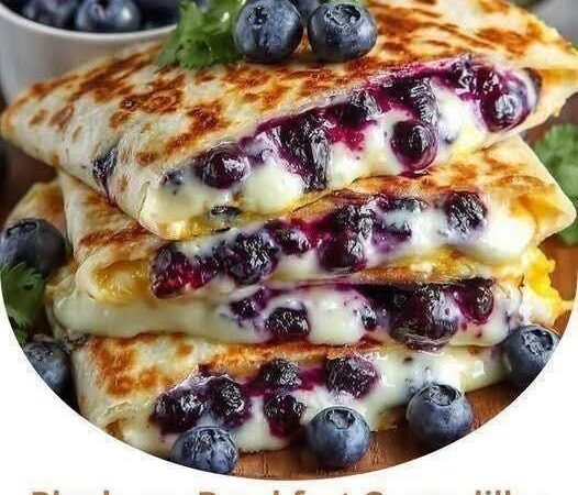 Blueberry Breakfast Quesadillas