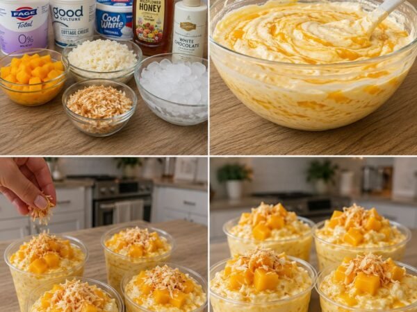 Mango Sticky Rice Cream Cups